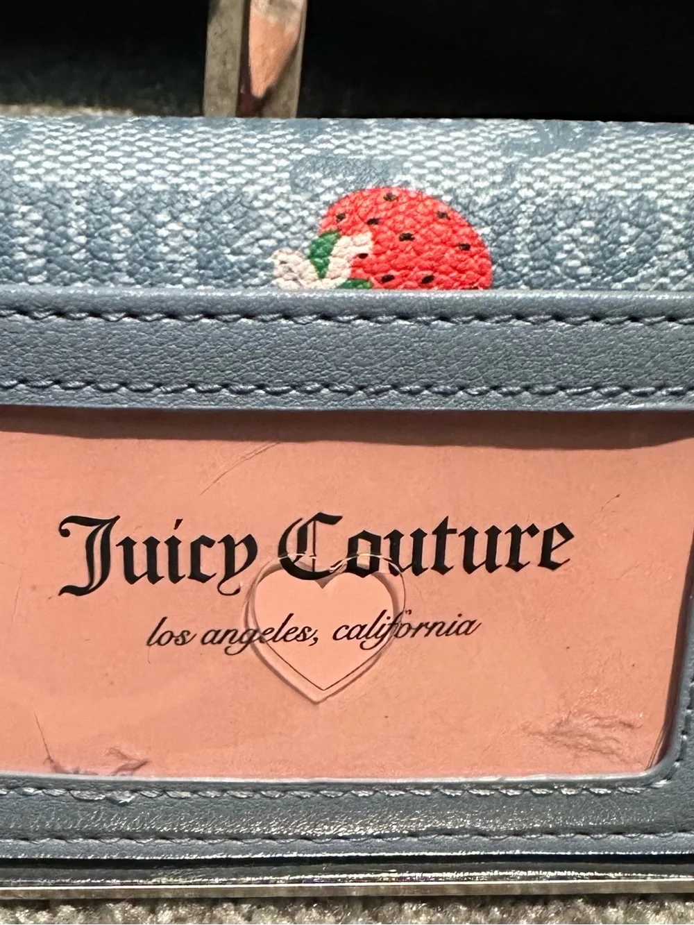 Juicy Couture Berry Sweet Mini Crossbody Bag with matching Card Case